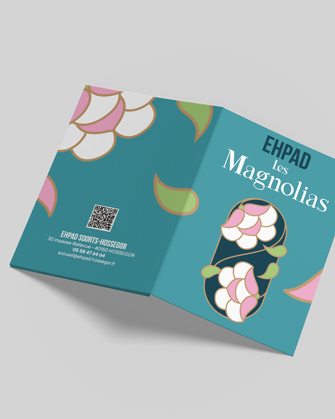 Pochette à rabat pour l'EHPAD Les Magnolias Soorts-Hossegor