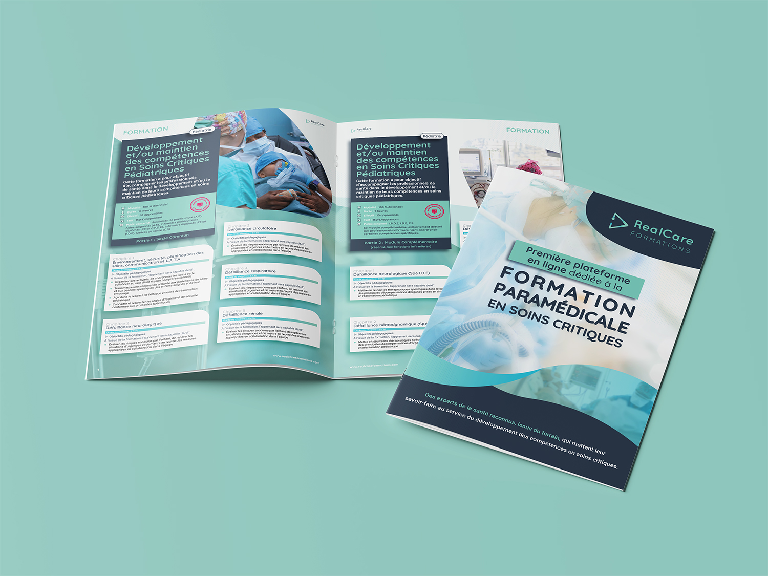 2026-RCF-brochure-mockup Catalogue de formations pour Real Care FORMATIONS
